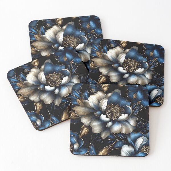 Item preview, Bright Blue and White Peony designed and sold by WatercolorLane.