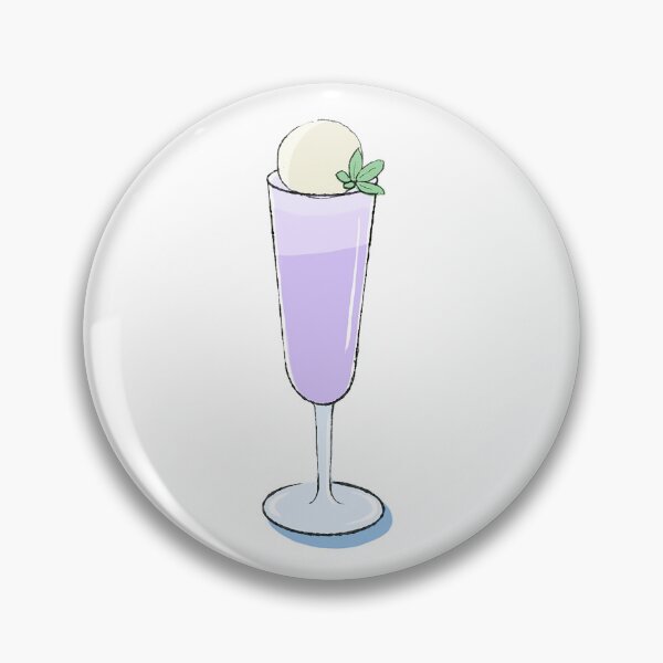 Item preview, Sparkling Purple Cream Soda with Vanilla Ice Cream and Mint - Aesthetic Drink Art designed and sold by morimist.