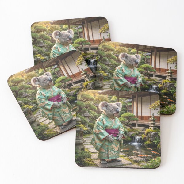 Item preview, Koala in Kimono Surveys His Garden designed and sold by Tridentulus.