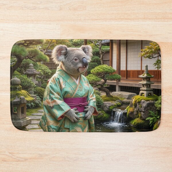 Item preview, Koala in Kimono Surveys His Garden designed and sold by Tridentulus.