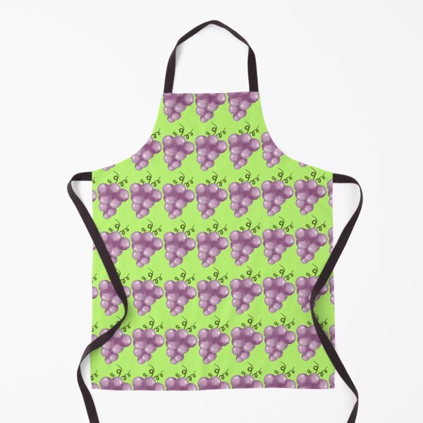 Item preview, Watercolor Purple Grapes Seamless Pattern on Green Background designed and sold by FestivityFinds.