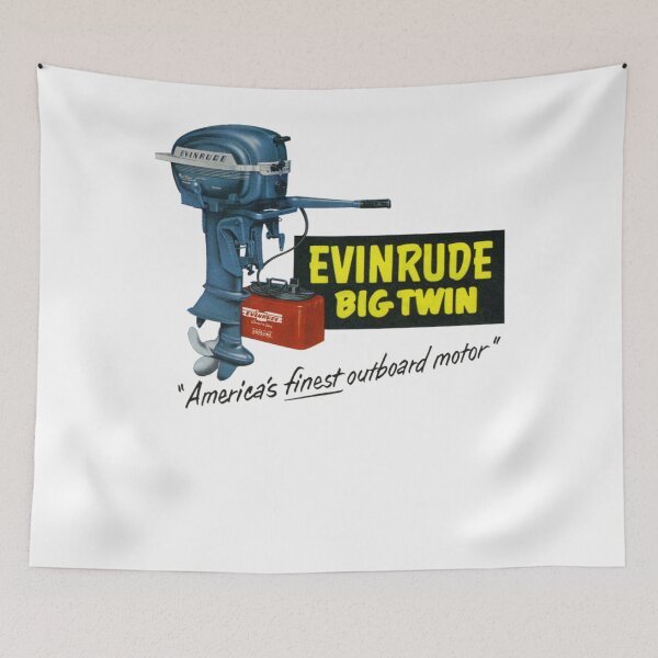 Item preview, 1950s Evinrudee Americas Finestt Outboardd Motor designed and sold by Yousif Ahmed.