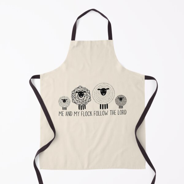 Item preview, Cute Sheep Family Doodle Me and My Flock Follow the Lord designed and sold by Forevermore.
