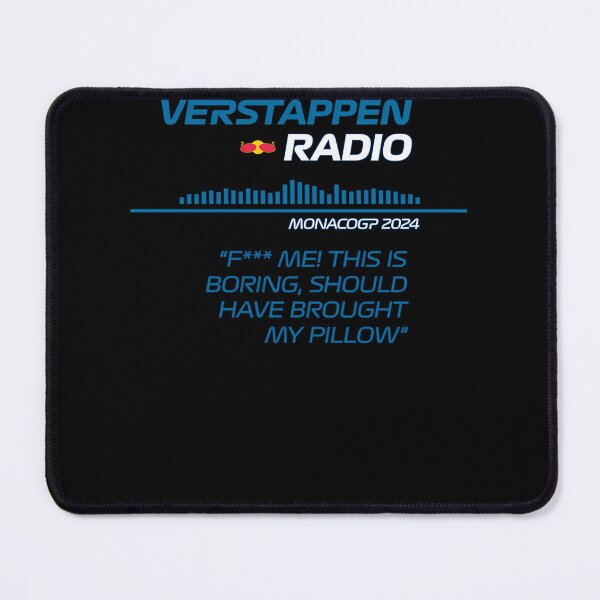 Item preview, Verstappen Radio Monaco - Pillow designed and sold by Spencer912.