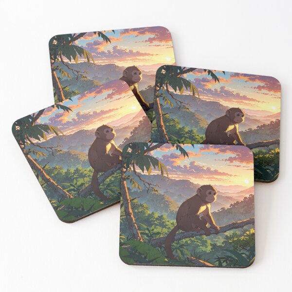Item preview, Cute monkey in the Jungle trees designed and sold by Aesthetic Visuals.