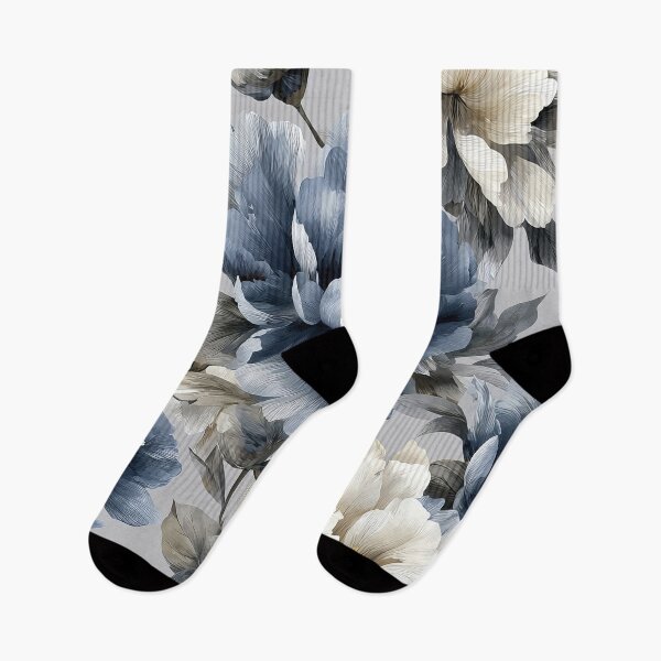 Item preview, Navy Blue and White Peony designed and sold by WatercolorLane.