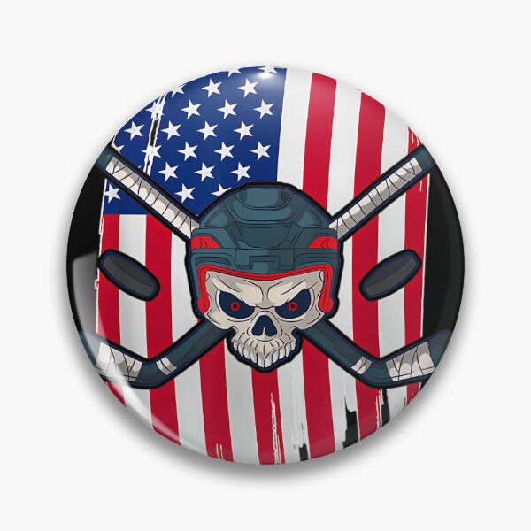 Item preview, Usa Flag Hockey Skull 4Th Of July Patriotic Ice Hockey designed and sold by Spencer912.