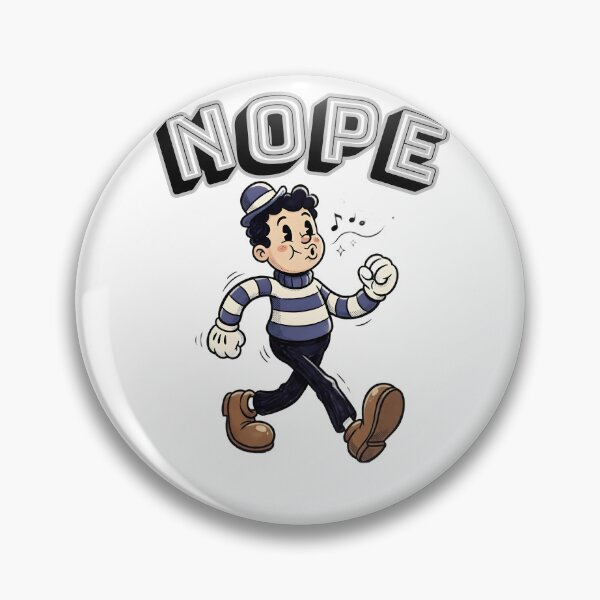 Item preview, Funny Retro 1930s Cartoon Character NOPE designed and sold by The-Under.