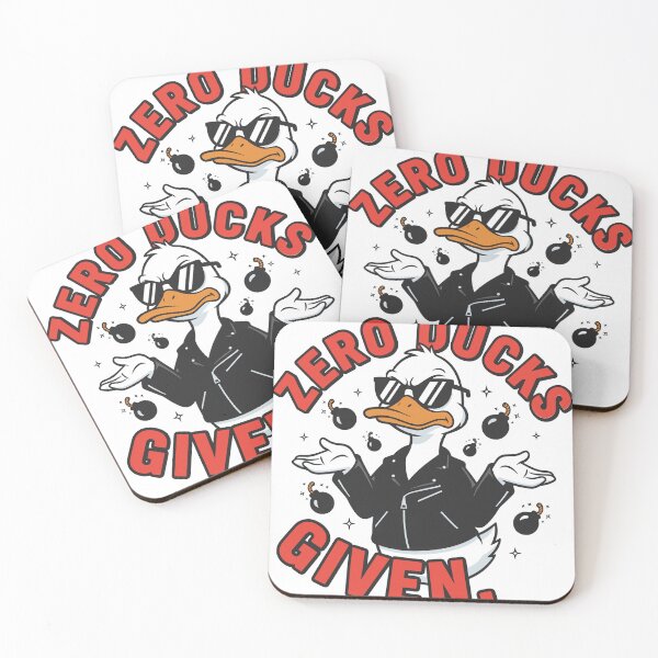 Item preview, Zero Ducks Given Funny Sarcastic Duck designed and sold by Snout & Shout..