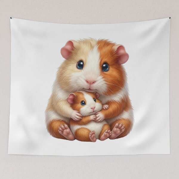 Item preview, Sweetness and Tenderness: Guinea Pig Duo designed and sold by CHRIST5000.