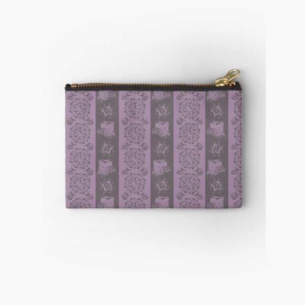 Item preview, Floral Travel Snapshots Striped Brown & Mauve designed and sold by Digitalmyth's Designs.