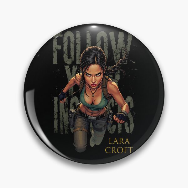Item preview, Lara Croft / Follow Your Instincts designed and sold by DarrenAshenOne.