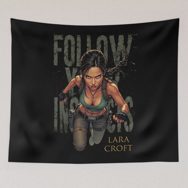 Item preview, Lara Croft / Follow Your Instincts designed and sold by DarrenAshenOne.