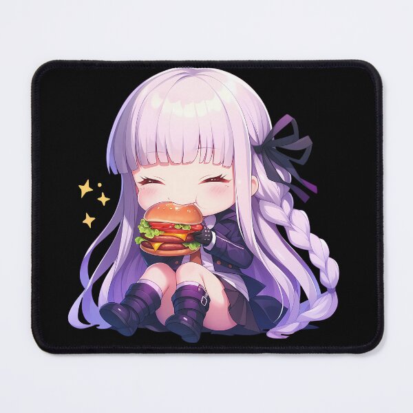 Item preview, Kyoko Kirigiri Danganronpa Chibi Kawaii Burger Calm designed and sold by earlobejerk.