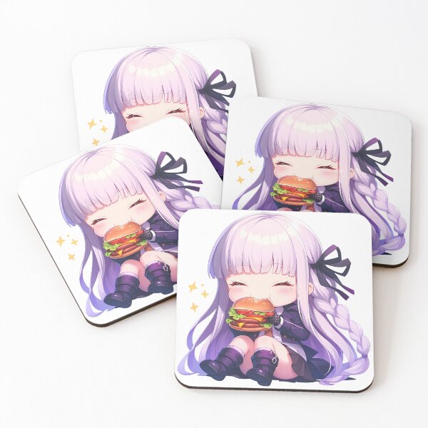 Item preview, Kyoko Kirigiri Danganronpa Chibi Kawaii Burger Calm designed and sold by earlobejerk.