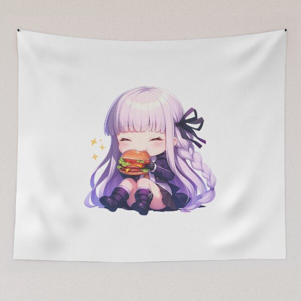 Item preview, Kyoko Kirigiri Danganronpa Chibi Kawaii Burger Calm designed and sold by earlobejerk.