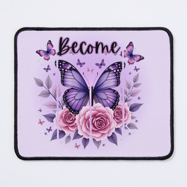 Item preview, Become: Purple Butterfly Watercolor Art - Soft Purple Glow designed and sold by PriyaMagic.
