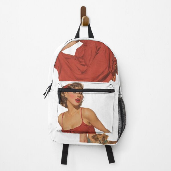 Item preview, Vintage Cherry Red Sundress Pin-up - Classic Painterly Realism  designed and sold by SunPeachRetro.