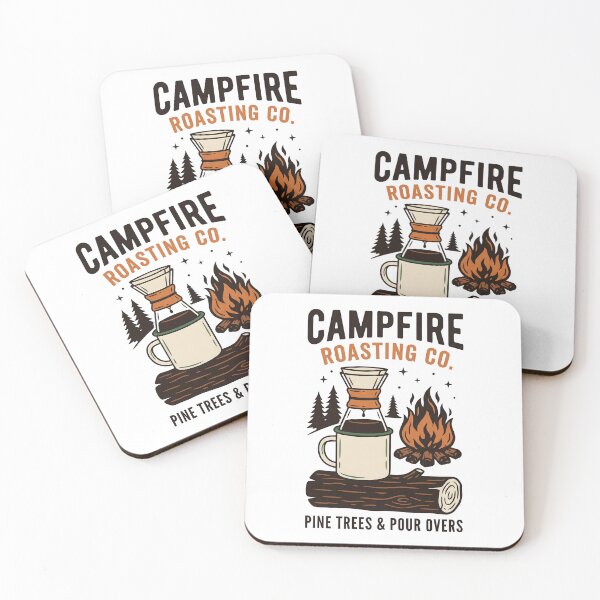 Item preview, Campfire Roasting Co. Vintage Coffee T-Shirt — Pine Trees & Pour Overs Gift for Coffee Lovers designed and sold by Luminari Creations.