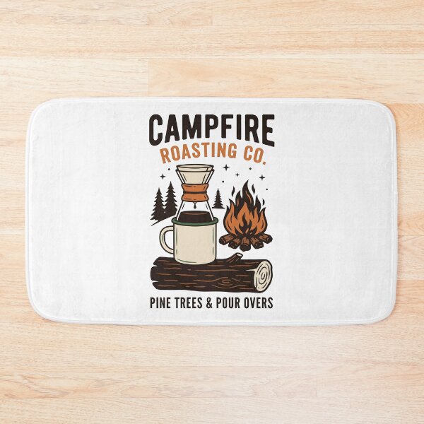 Item preview, Campfire Roasting Co. Vintage Coffee T-Shirt — Pine Trees & Pour Overs Gift for Coffee Lovers designed and sold by Luminari Creations.