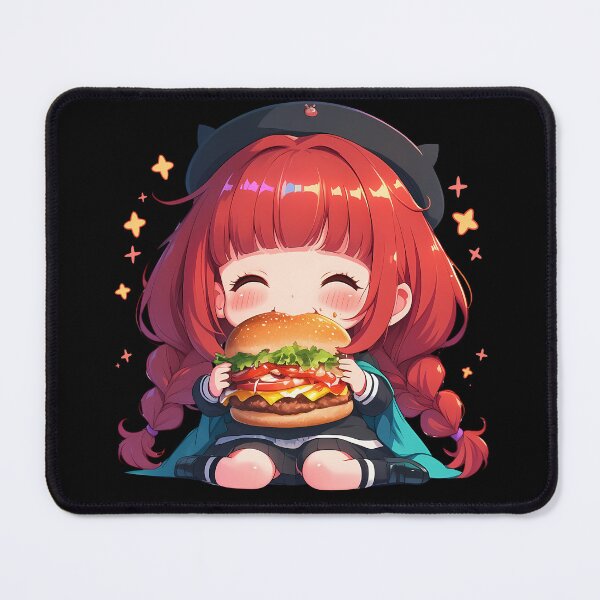 Item preview, Maki Harukawa Danganronpa Chibi Kawaii Burger Cute designed and sold by earlobejerk.