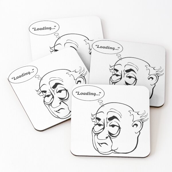 Item preview, Funny Loading Mood – Thinking Face Line Art designed and sold by SumeetCreativeArt.