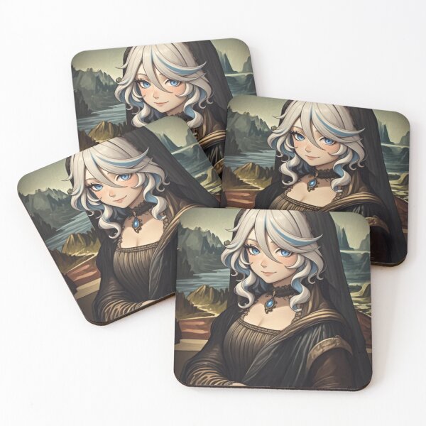 Item preview, The Azure Smile: Renaissance Muse in Blue designed and sold by Jimakmo.