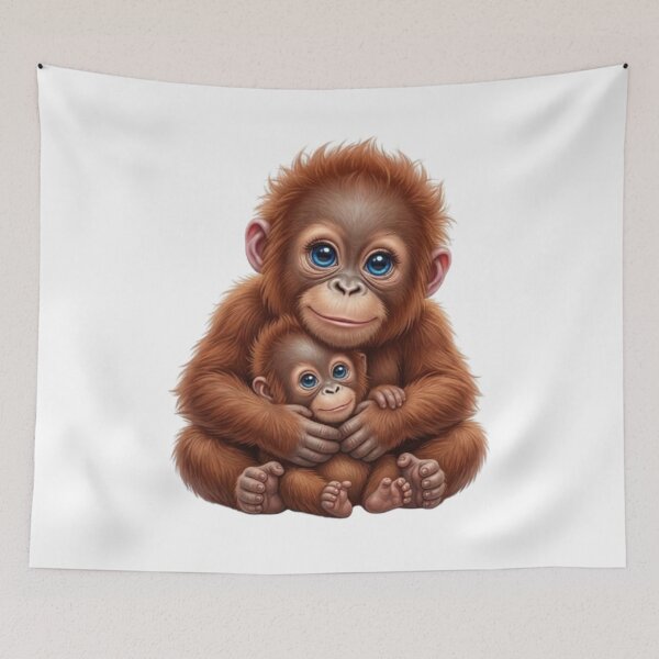 Item preview, Tenderness of Borneo: Orangutan Duo designed and sold by CHRIST5000.