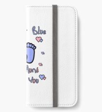 pink or blue aunt loves you gender reveal party gift idea iPhone Wallet/Case/Skin