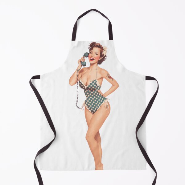 Item preview, Vintage Polka-Dot Pin-Up | Retro 1950s "Girl Next Door" Sticker  designed and sold by SunPeachRetro.