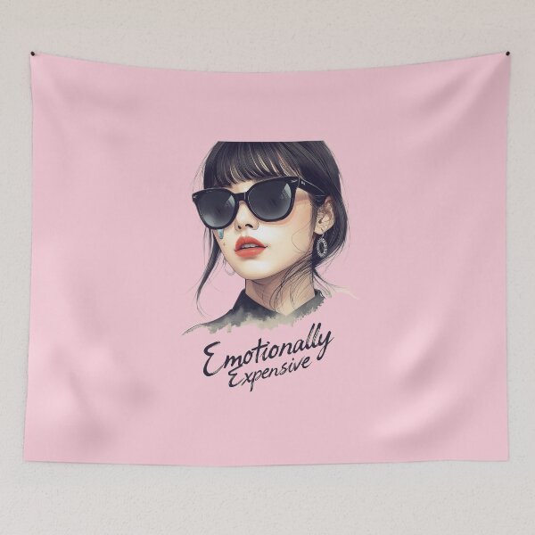 Item preview, Emotionally Expensive Sarcastic Sad Girl Crying Pop Art Aesthetic designed and sold by ConfuseLab Alt.