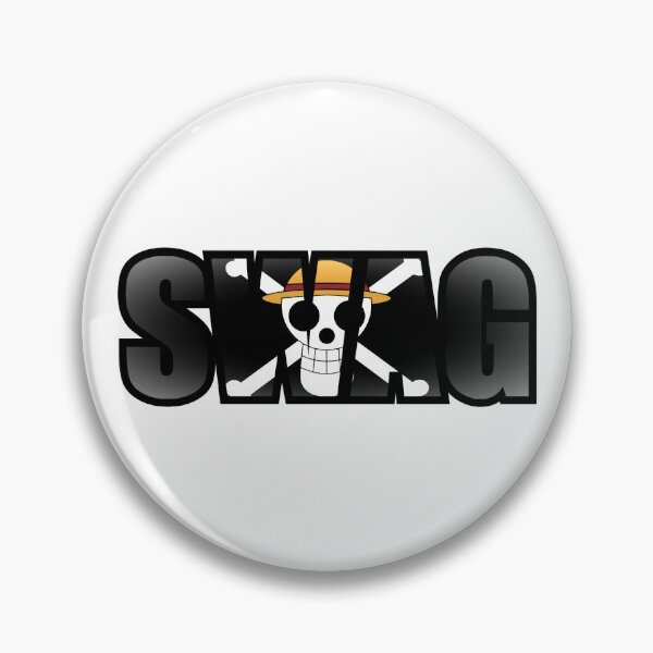 Item preview, Impact Text SWAG Straw Hats Jolly Roger designed and sold by theridman.