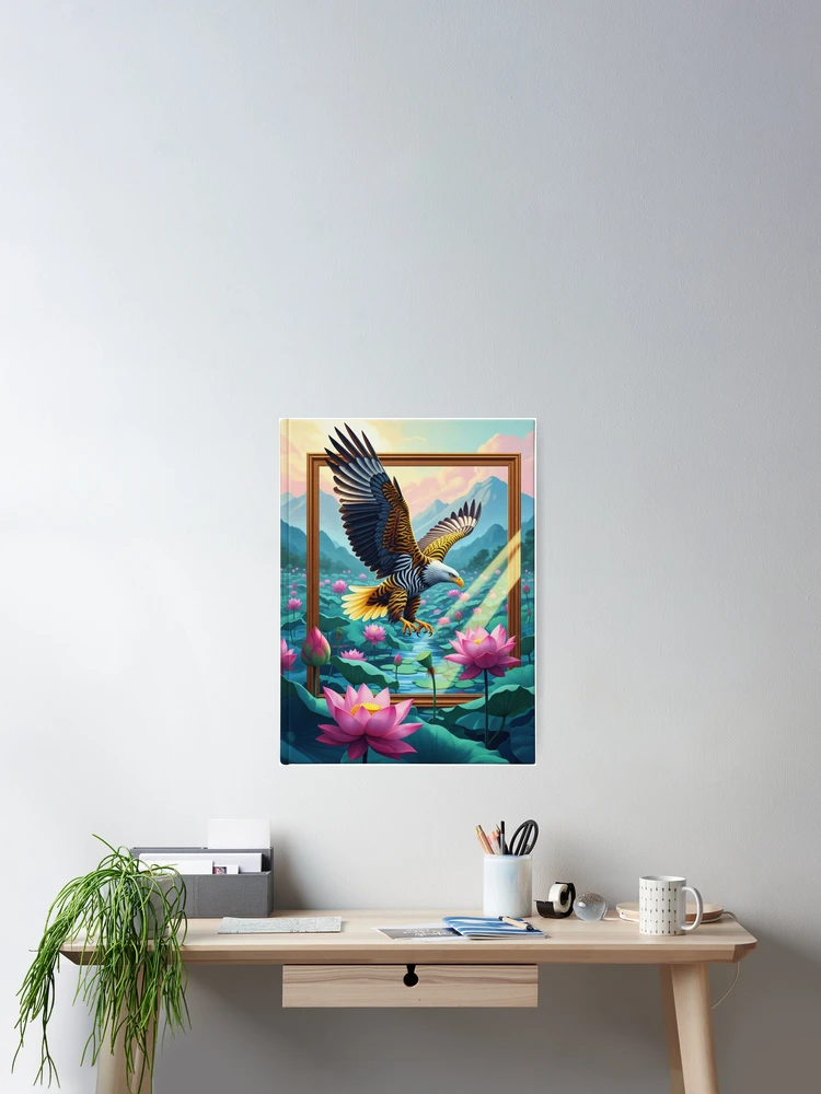 Thumbnail 2 of 3, Poster, Bald eagle designed and sold by PP&RAINBOW SHOP.