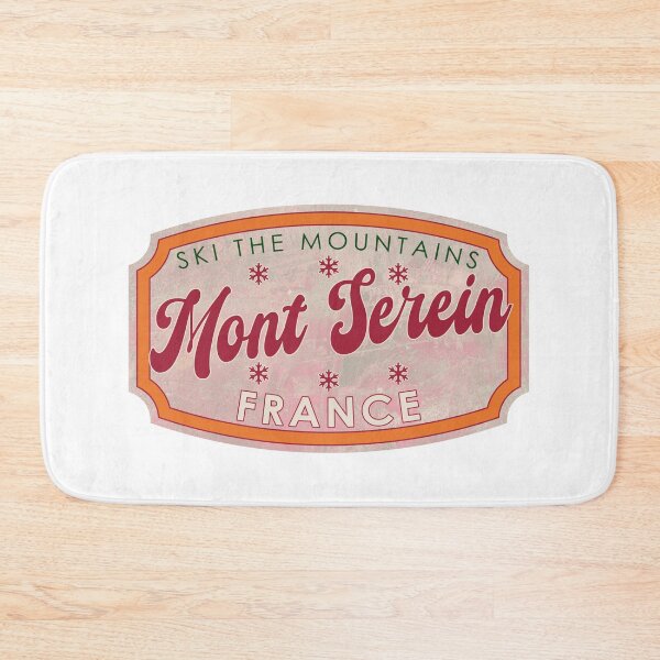 Item preview, Mont Serein, France, Ski, textured skiing badge designed and sold by Wanderful-roads.