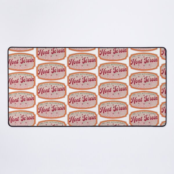 Item preview, Mont Serein, France, Ski, textured skiing badge designed and sold by Wanderful-roads.