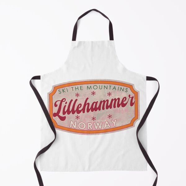 Item preview, Lillehammer, Norway, Ski, textured skiing badge designed and sold by Wanderful-roads.