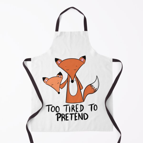 Item preview, Too Tired To Pretend Cute Fox Unmasking designed and sold by DesignFreakArt.