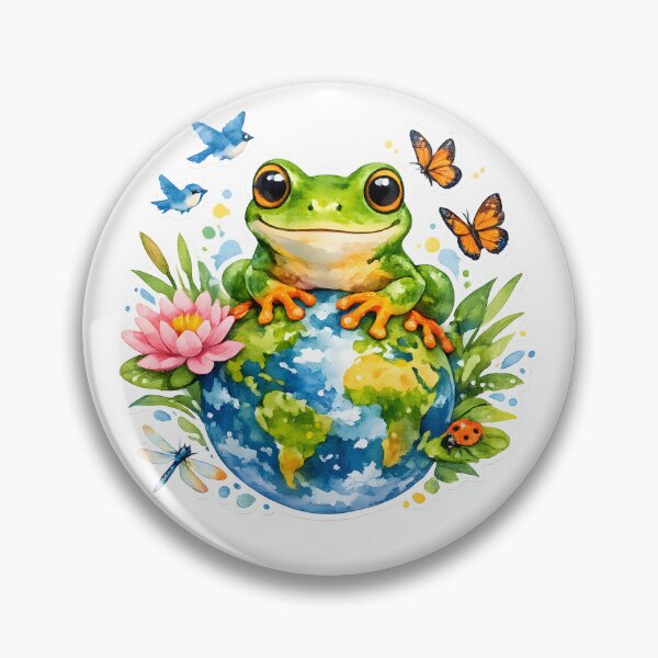 Item preview, Festive World Frog Day Art Gift for World Frog Day Lovers Sticker Design Art designed and sold by Divakar Fashion.