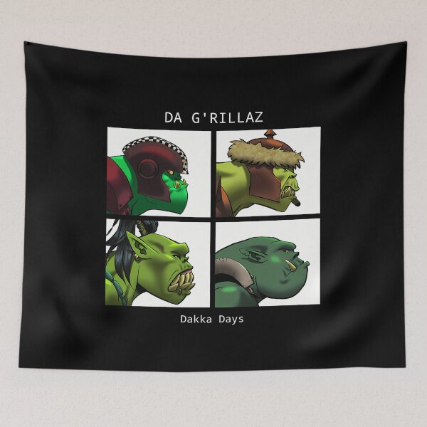 Item preview, Da G'Rillaz Ork Band Cover Art - Grim Dark Fantasy Edition designed and sold by Ayzxa.