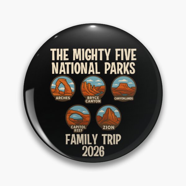 Item preview, Mighty Five Family Trip 2026 Utah Parks designed and sold by Carl's Clothing.