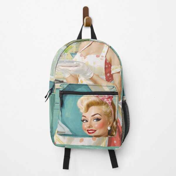 Item preview, Mid-Century Martin Hostess - 1950s Googie Kitchen Art designed and sold by SunPeachRetro.