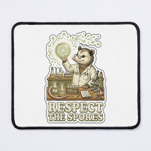 Item preview, Agar Alchemist - Cute Mycologist Possum designed and sold by HiruK.