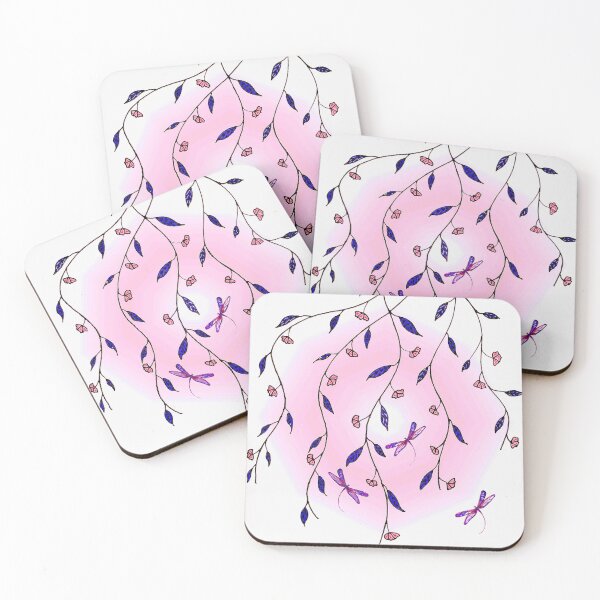 Item preview, Pink Angels - Dragonflies and Flowers designed and sold by Linda Callaghan.