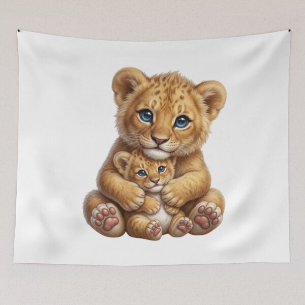 Item preview, Royal Tenderness: A Lion Duo designed and sold by CHRIST5000.