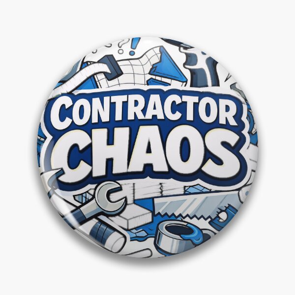 Item preview, Contractor Chaos - Funny Contractor Sticker, Tradesman Design designed and sold by Chaotic-Treasures.