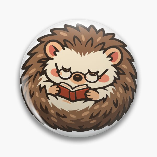 Item preview, A cozy hedgehog enjoying a quiet reading moment. The design humorously reflects introverted personalities who enjoy books and peaceful activities. designed and sold by Dejbar.