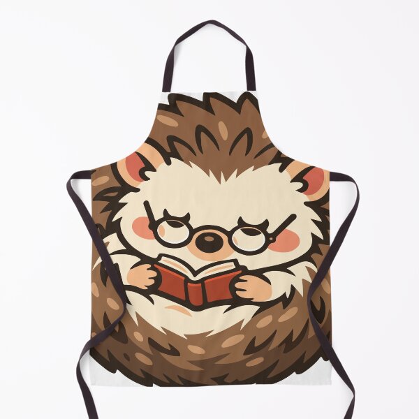 Item preview, A cozy hedgehog enjoying a quiet reading moment. The design humorously reflects introverted personalities who enjoy books and peaceful activities. designed and sold by Dejbar.