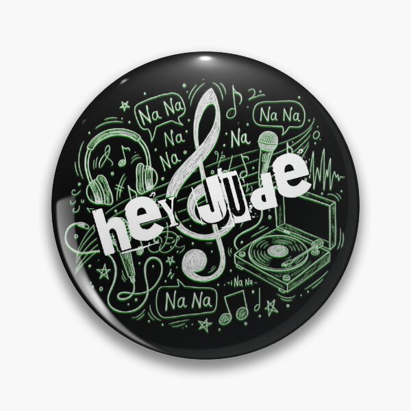 Item preview, Vintage Music Doodle Collage - Hey Jude designed and sold by Nacho Average Designs.