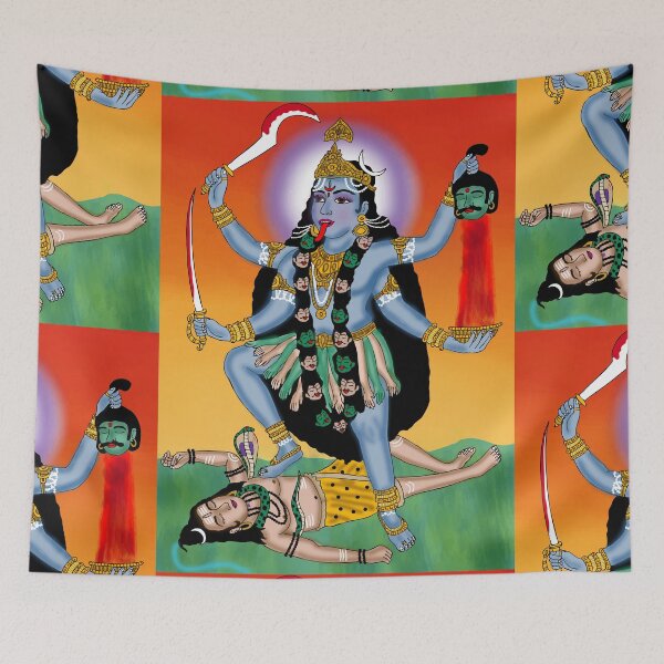 Item preview, Goddess Kali Fierce Divine Art – Sacred Shakti Illustration designed and sold by Harshit_Digital_Arts.