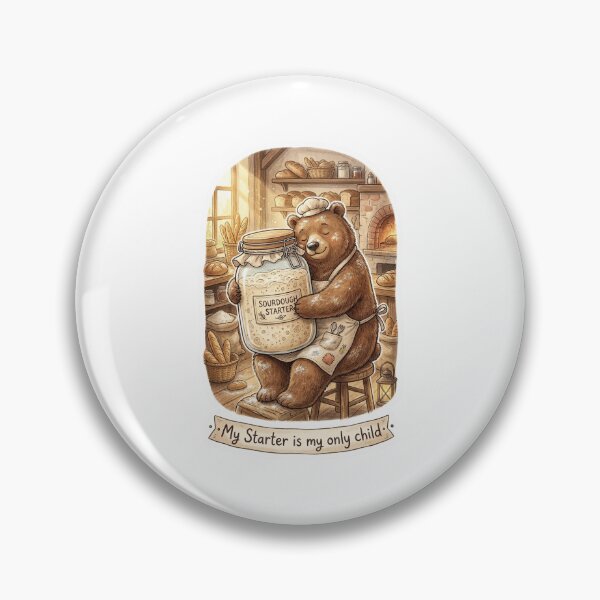 Item preview, Sourdough Tamer - Cozy Artisan Baker Bear designed and sold by HiruK.